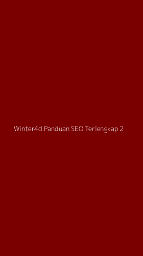 Tampilan Antarmuka Aplikasi Winter4d Panduan Seo Terlengkap - 2