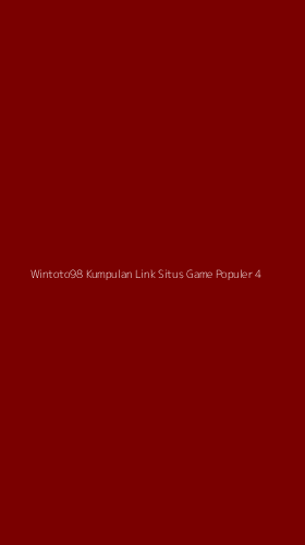 Tampilan Antarmuka Aplikasi Wintoto98 Kumpulan Link Situs Game Populer - 4