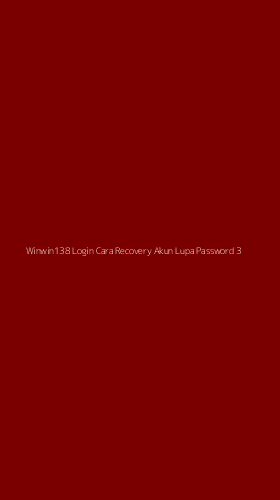 Tampilan Antarmuka Aplikasi Winwin138 Login Cara Recovery Akun Lupa Password - 3