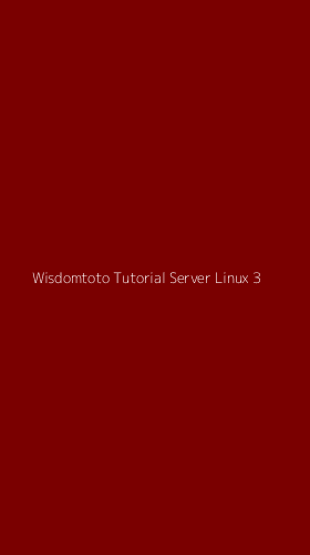 Tampilan Antarmuka Aplikasi Wisdomtoto Tutorial Server Linux - 3