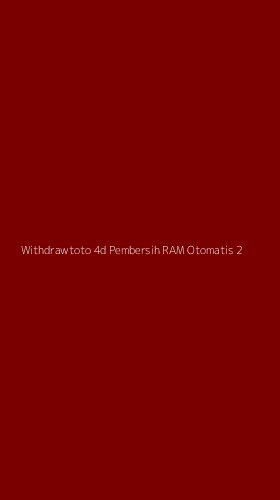 Tampilan Antarmuka Aplikasi Withdrawtoto 4d Pembersih Ram Otomatis - 2