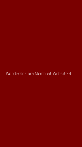Tampilan Antarmuka Aplikasi Wonder4d Cara Membuat Website - 4