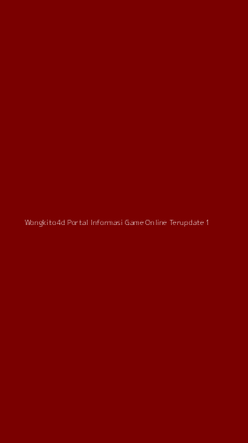 Tampilan Antarmuka Aplikasi Wongkito4d Portal Informasi Game Online Terupdate - 1