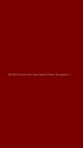 Tampilan Antarmuka Aplikasi Ws168 Portal Informasi Game Online Terupdate - 1