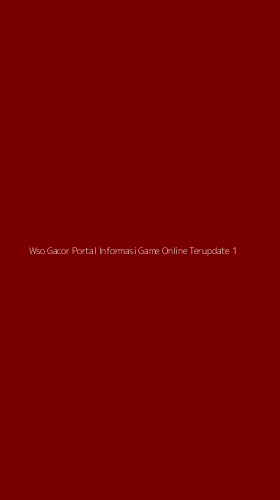 Tampilan Antarmuka Aplikasi Wso Gacor Portal Informasi Game Online Terupdate - 1