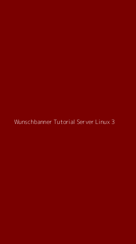 Tampilan Antarmuka Aplikasi Wunschbanner Tutorial Server Linux - 3