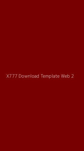 Tampilan Antarmuka Aplikasi X777 Download Template Web - 2