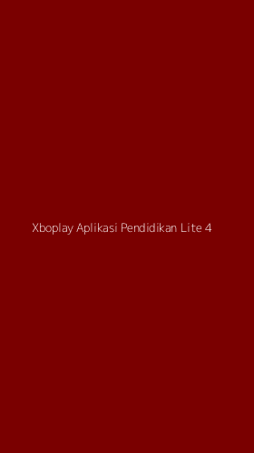 Tampilan Antarmuka Aplikasi Xboplay Aplikasi Pendidikan Lite - 4