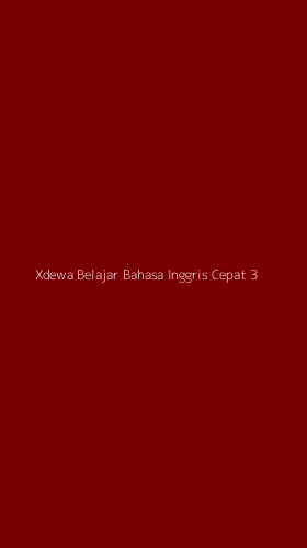 Tampilan Antarmuka Aplikasi Xdewa Belajar Bahasa Inggris Cepat - 3