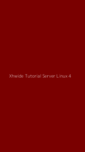 Tampilan Antarmuka Aplikasi Xhwide Tutorial Server Linux - 4