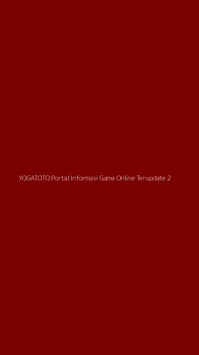 Tampilan Antarmuka Aplikasi Yogatoto Portal Informasi Game Online Terupdate - 2