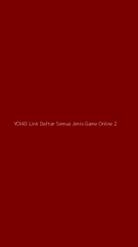 Tampilan Antarmuka Aplikasi Yoi4d Link Daftar Semua Jenis Game Online - 2