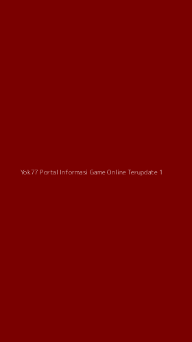 Tampilan Antarmuka Aplikasi Yok77 Portal Informasi Game Online Terupdate - 1