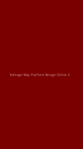 Tampilan Antarmuka Aplikasi Yoktogel Wap Platform Belajar Online - 3