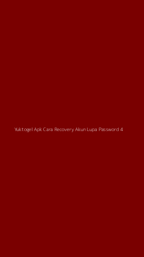 Tampilan Antarmuka Aplikasi Yuktogel Apk Cara Recovery Akun Lupa Password - 4