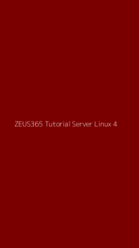 Tampilan Antarmuka Aplikasi Zeus365 Tutorial Server Linux - 4