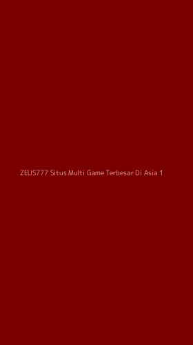 Tampilan Antarmuka Aplikasi Zeus777 Situs Multi Game Terbesar Di Asia - 1