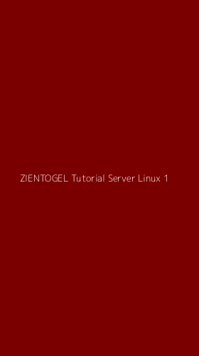 Tampilan Antarmuka Aplikasi Zientogel Tutorial Server Linux - 1