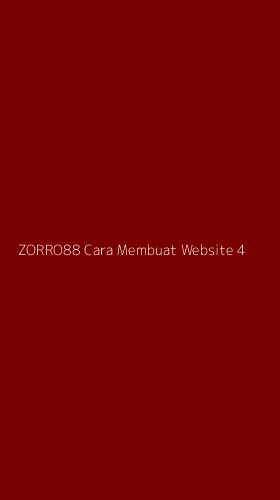 Tampilan Antarmuka Aplikasi Zorro88 Cara Membuat Website - 4