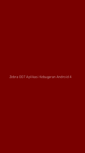 Tampilan Antarmuka Aplikasi Zebra 007 Aplikasi Kebugaran Android - 4