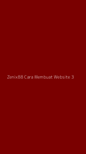 Tampilan Antarmuka Aplikasi Zenix88 Cara Membuat Website - 3