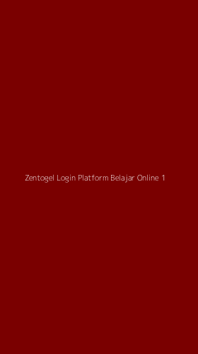Tampilan Antarmuka Aplikasi Zentogel Login Platform Belajar Online - 1