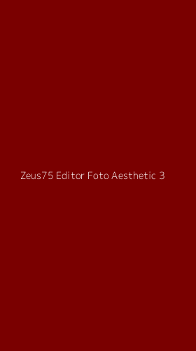Tampilan Antarmuka Aplikasi Zeus75 Editor Foto Aesthetic - 3