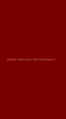Tampilan Antarmuka Aplikasi Zeushoki Daftar Akun Toto Online Resmi - 1