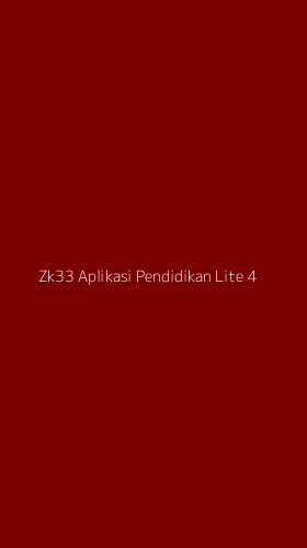 Tampilan Antarmuka Aplikasi Zk33 Aplikasi Pendidikan Lite - 4