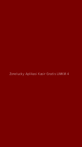 Tampilan Antarmuka Aplikasi Zonelucky Aplikasi Kasir Gratis Umkm - 4