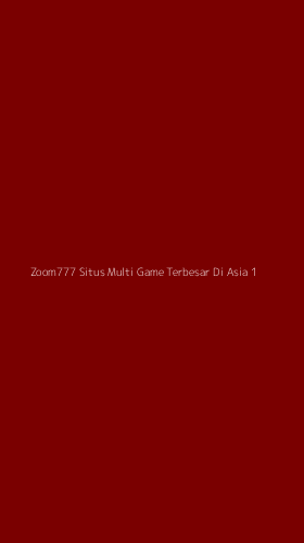Tampilan Antarmuka Aplikasi Zoom777 Situs Multi Game Terbesar Di Asia - 1
