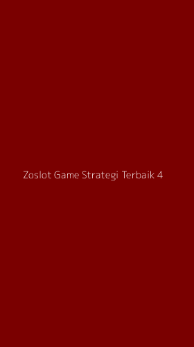 Tampilan Antarmuka Aplikasi Zoslot Game Strategi Terbaik - 4