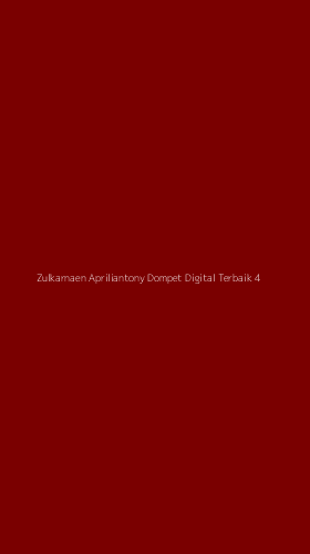 Tampilan Antarmuka Aplikasi Zulkarnaen Apriliantony Dompet Digital Terbaik - 4