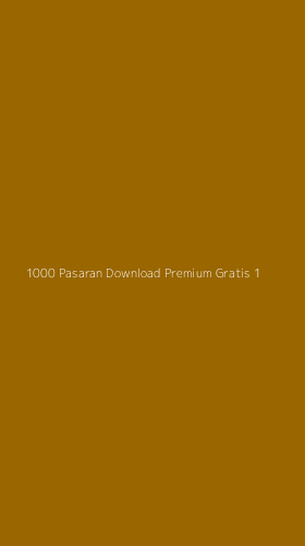 Tampilan Antarmuka Aplikasi 1000 Pasaran Download Premium Gratis - 1