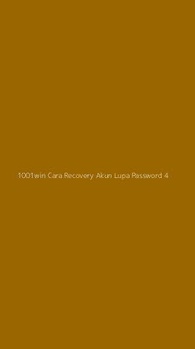 Tampilan Antarmuka Aplikasi 1001win Cara Recovery Akun Lupa Password - 4