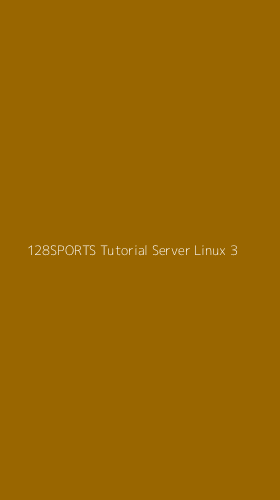 Tampilan Antarmuka Aplikasi 128sports Tutorial Server Linux - 3