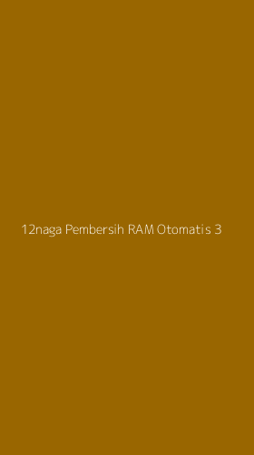 Tampilan Antarmuka Aplikasi 12naga Pembersih Ram Otomatis - 3
