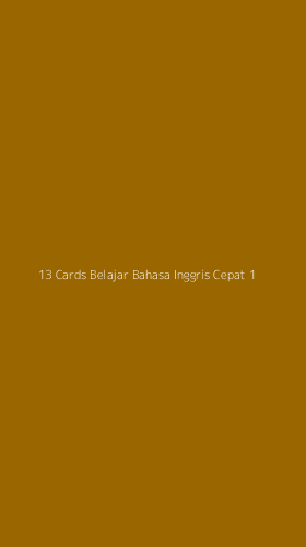 Tampilan Antarmuka Aplikasi 13 Cards Belajar Bahasa Inggris Cepat - 1