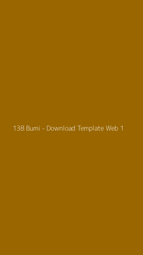 Tampilan Antarmuka Aplikasi 138 Bumi - Download Template Web - 1
