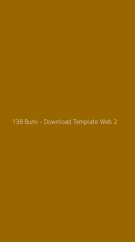 Tampilan Antarmuka Aplikasi 138 Bumi - Download Template Web - 2