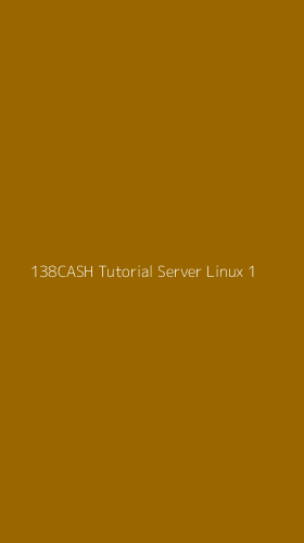 Tampilan Antarmuka Aplikasi 138cash Tutorial Server Linux - 1