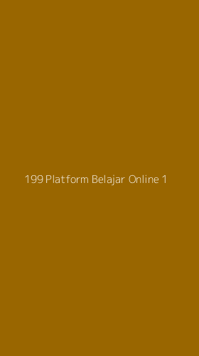 Tampilan Antarmuka Aplikasi 199 Platform Belajar Online - 1