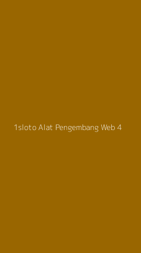 Tampilan Antarmuka Aplikasi 1sloto Alat Pengembang Web - 4