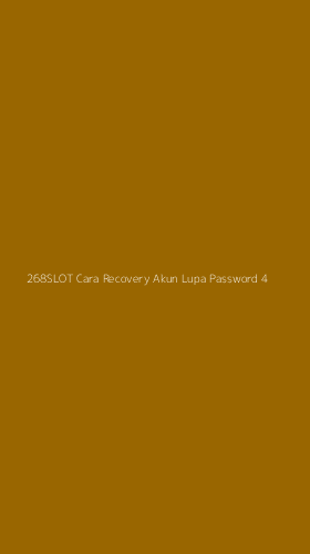 Tampilan Antarmuka Aplikasi 268slot Cara Recovery Akun Lupa Password - 4