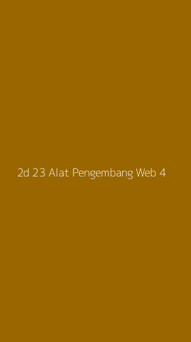 Tampilan Antarmuka Aplikasi 2d 23 Alat Pengembang Web - 4