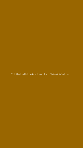 Tampilan Antarmuka Aplikasi 2d Lele Daftar Akun Pro Slot Internasional - 4