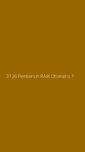 Tampilan Antarmuka Aplikasi 3126 Pembersih Ram Otomatis - 1