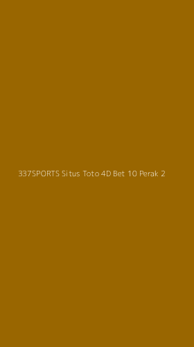 Tampilan Antarmuka Aplikasi 337sports Situs Toto 4d Bet 10 Perak - 2