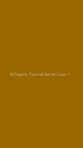 Tampilan Antarmuka Aplikasi 337sports Tutorial Server Linux - 1
