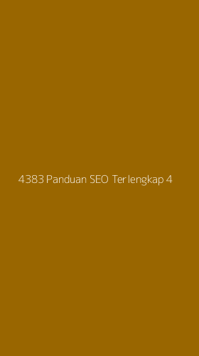 Tampilan Antarmuka Aplikasi 4383 Panduan Seo Terlengkap - 4